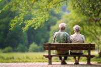 © funstarts33 - stock.adobe.com Foto: Rentner auf Parkbank